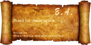 Buella Amaranta névjegykártya